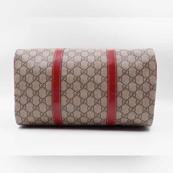 BO57 💚 Gucci Joy Boston Bag GG Coated Canvas Medium - Picture 12 of 14